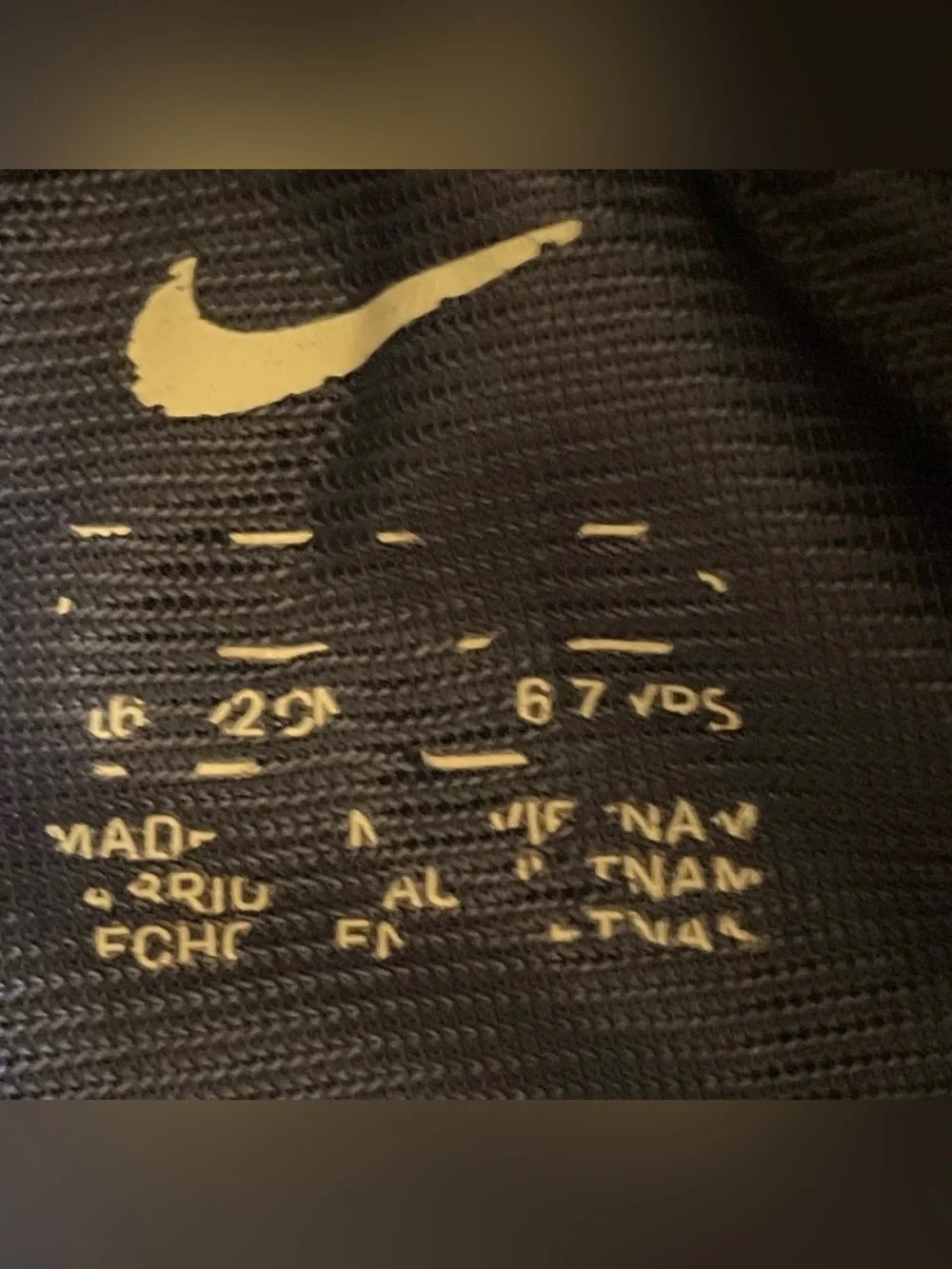 Nike Dark Blue Mesh Athletic Shorts with White Swoosh